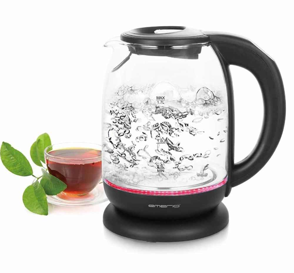 EMERIO WK-119255 Wasserkocher, Schwarz