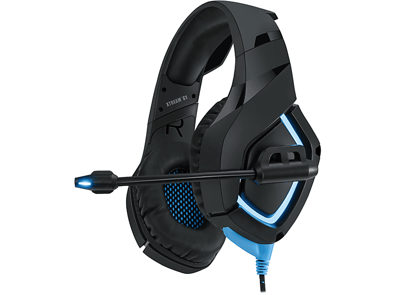 ADESSO Xtream G1, Over-ear Gaming Headset schwarz