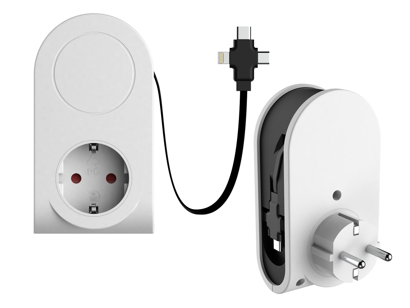 USB GAO Weiß 0,80 cm, Ladekabel, Ladegerät,