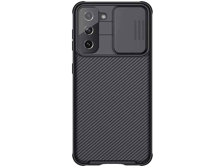 S21, Schwarz Cam NILKIN Bookcover, Shield, Samsung, Galaxy