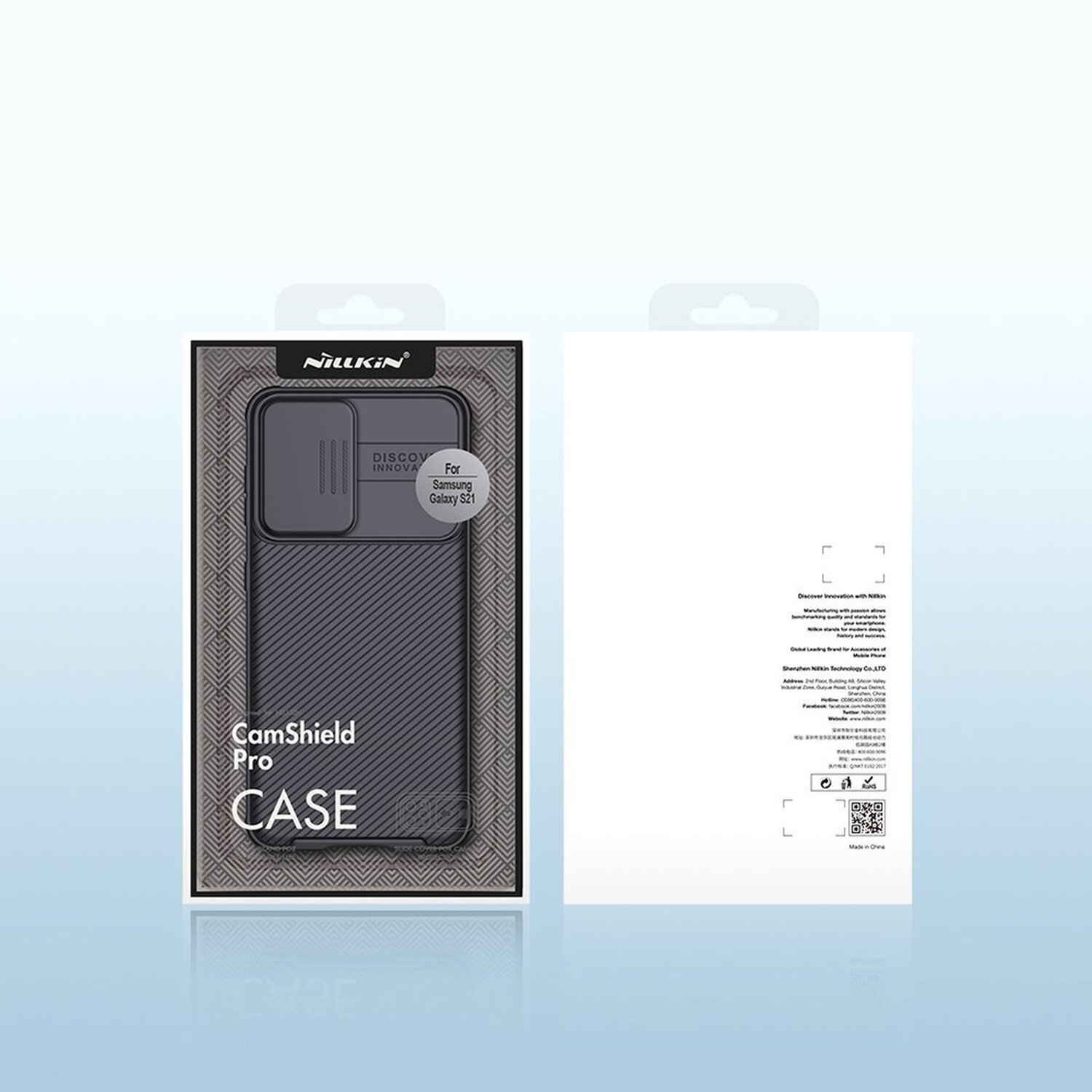 NILKIN Cam Shield, Bookcover, Schwarz Samsung, S21, Galaxy