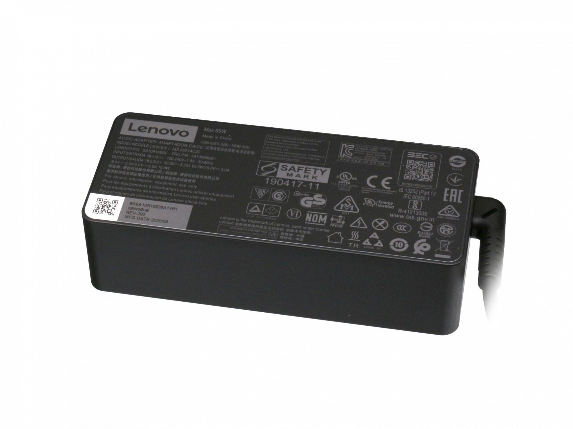 LENOVO ADLX65YAC3A Original USB-C Netzteil Watt 65