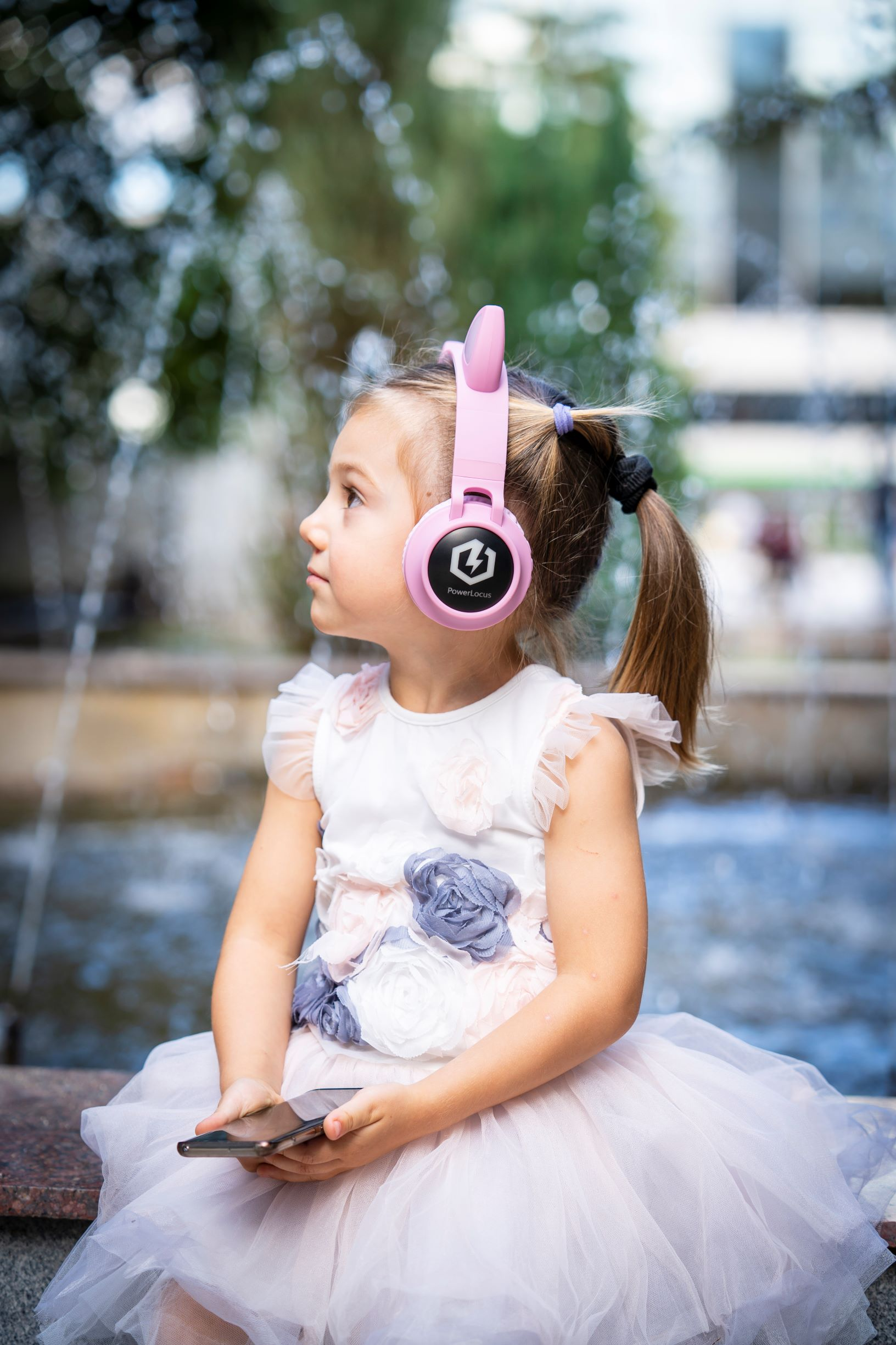 Buddy Bluetooth Rosa Over-ear Kopfhörer POWERLOCUS Kinder, für