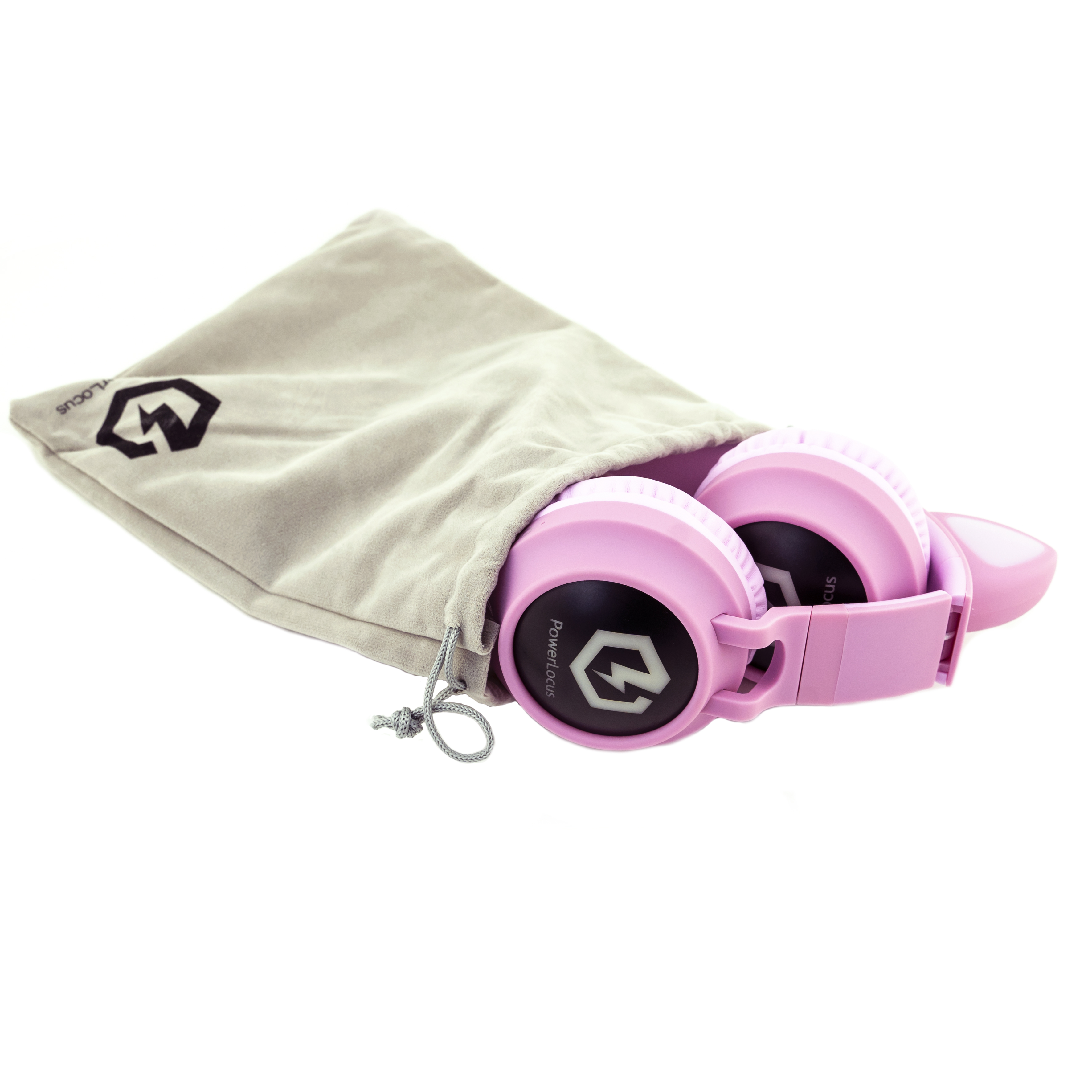 Over-ear Buddy Bluetooth Rosa für Kinder, Kopfhörer POWERLOCUS
