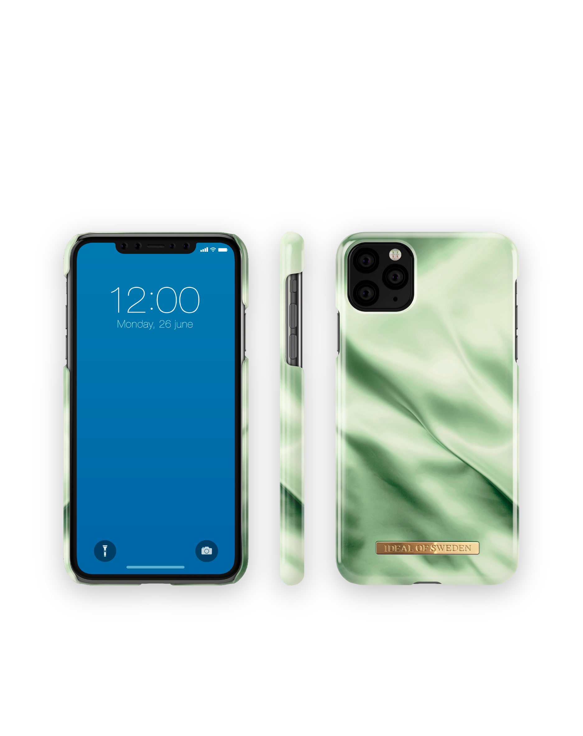 SWEDEN Satin IDEAL IDFCSC19-I1965-189, Backcover, iPhone Apple XS Max, OF iPhone Apple Max, 11 Pro Pistachio Apple,