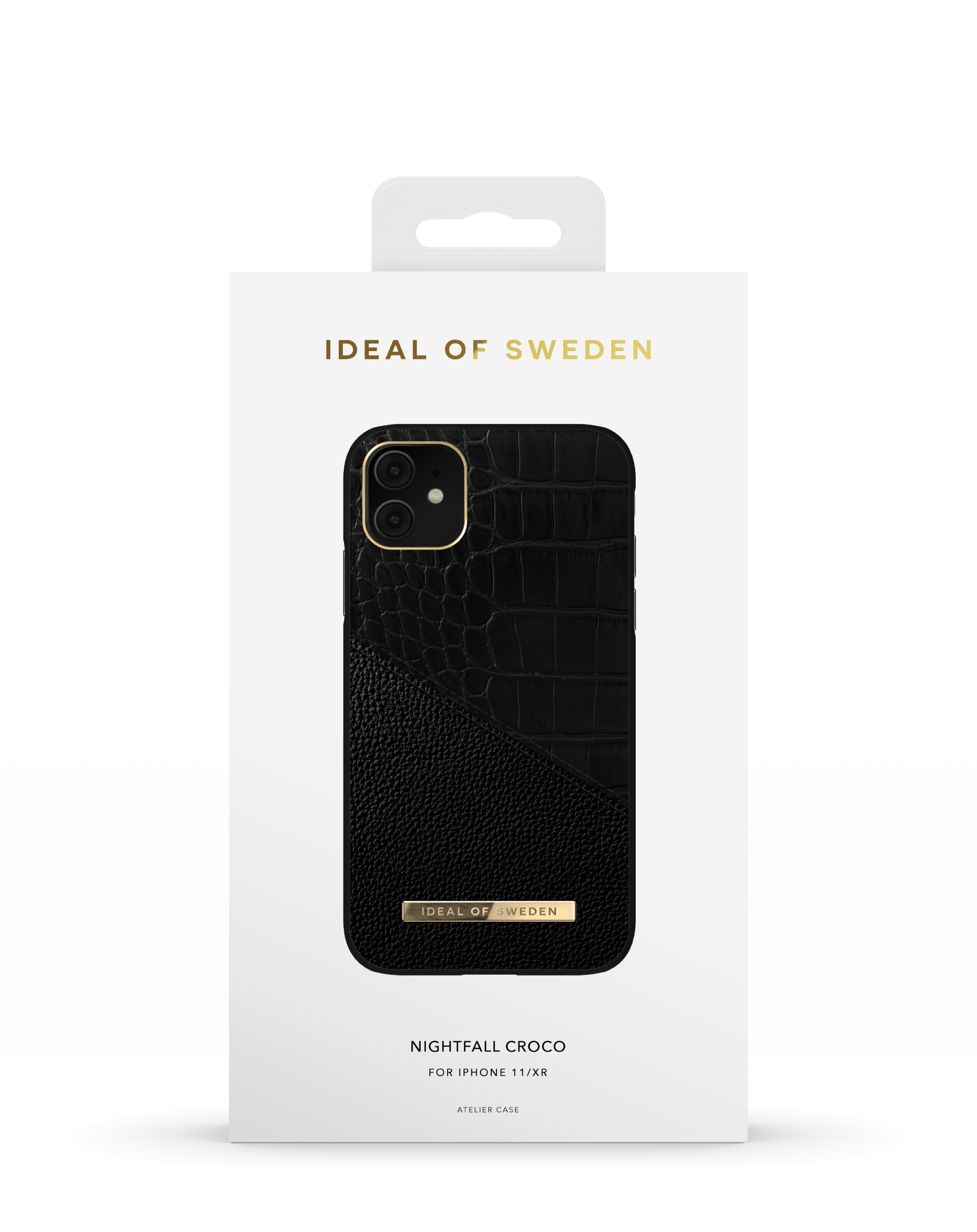 XR, SWEDEN Croco iPhone IDACSS20-I1961-212, Nightfall IDEAL Apple, OF Backcover, iPhone 11,