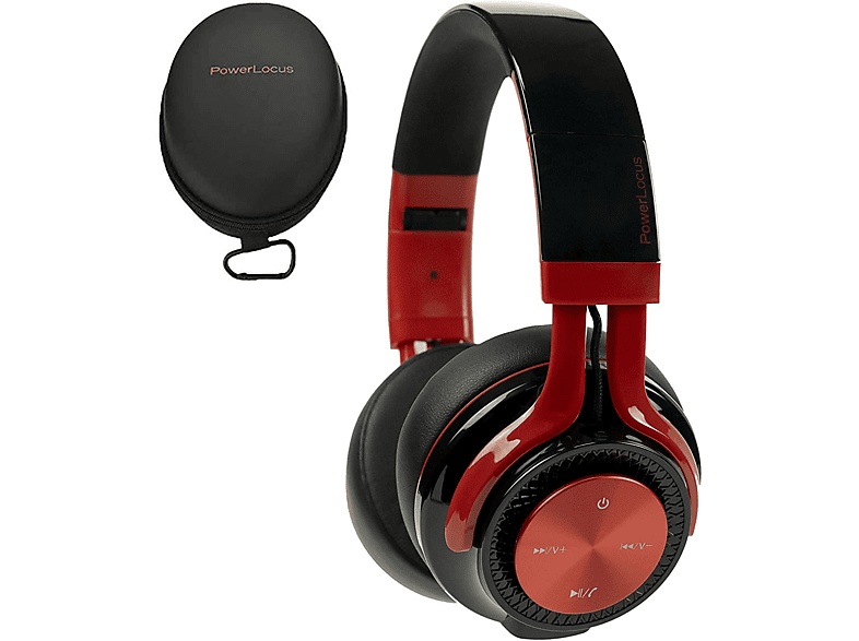 Over-ear Kopfhörer Bluetooth Rot P3, POWERLOCUS
