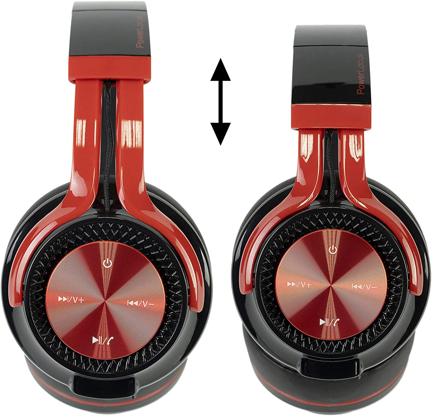 POWERLOCUS P3, Over-ear Kopfhörer Bluetooth Rot