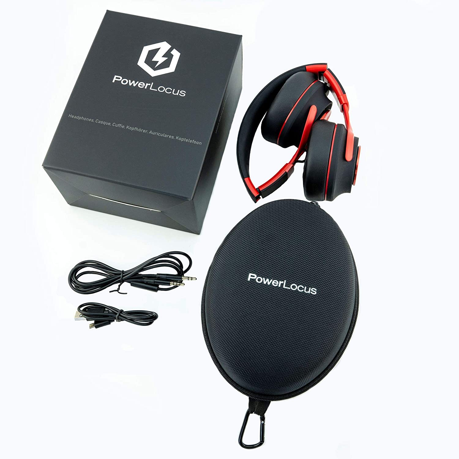 POWERLOCUS P3, Kopfhörer Over-ear Rot Bluetooth Matt