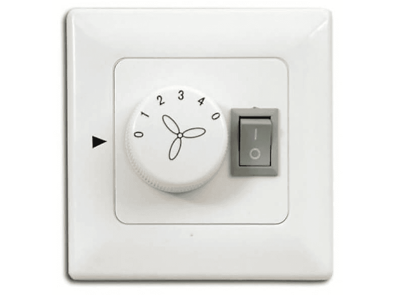 Deckenventilator Regelgerät Stufenschalter Watt) Wand/ Schalter Schalter (0 / Weiß / mit AufputzRegelgerät Licht PEPEO
