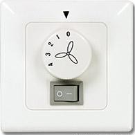 Deckenventilator Regelgerät Stufenschalter Watt) Wand/ Schalter Schalter (0 / Weiß / mit AufputzRegelgerät Licht PEPEO