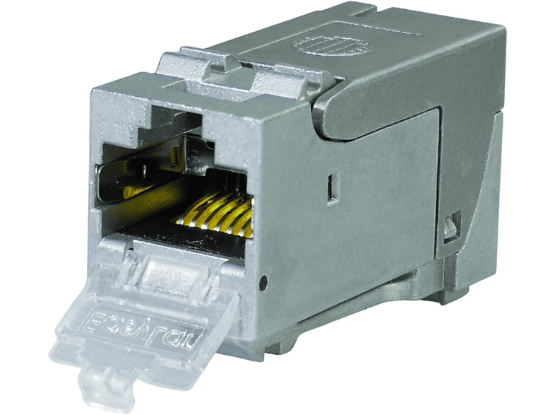 Silber x RJ45 10 Buchse 7 Verlegekabel, Netzwerk für Keystonemodul, Cat geschirmt AIXONTEC