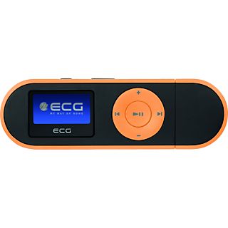 ECG PMP 20 4GB | inkl. In-ear-Kopfhörer | 11 Stunden Laufzeit | MP3 Player (4 GB, Orange)
