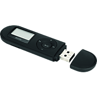 ECG PMP 20 4GB | MP3-Player | 88 × 30 × 10 mm | MP3 Player (4 GB, Schwarz)