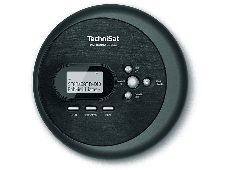 DIGITRADIO TECHNISAT 2GO MP3-Player tragbarer schwarz CD