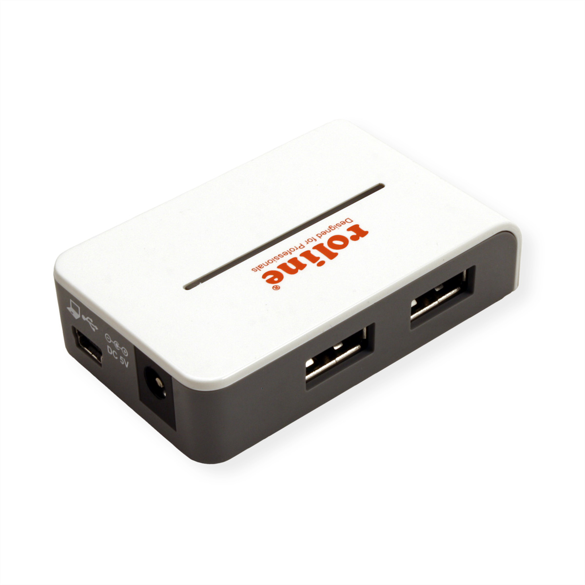 ROLINE USB 2.0 Hub Hub, weiß mit and White\