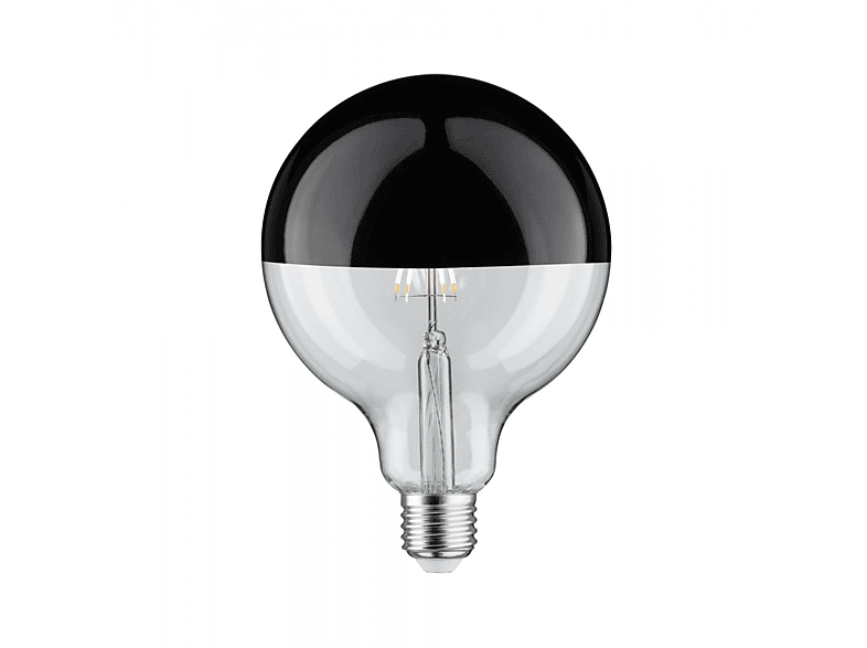 Watt E27 Warmweiß Kopfspiegel Leuchtmittel lm PAULMANN 600 LED 6,5 LICHT G125