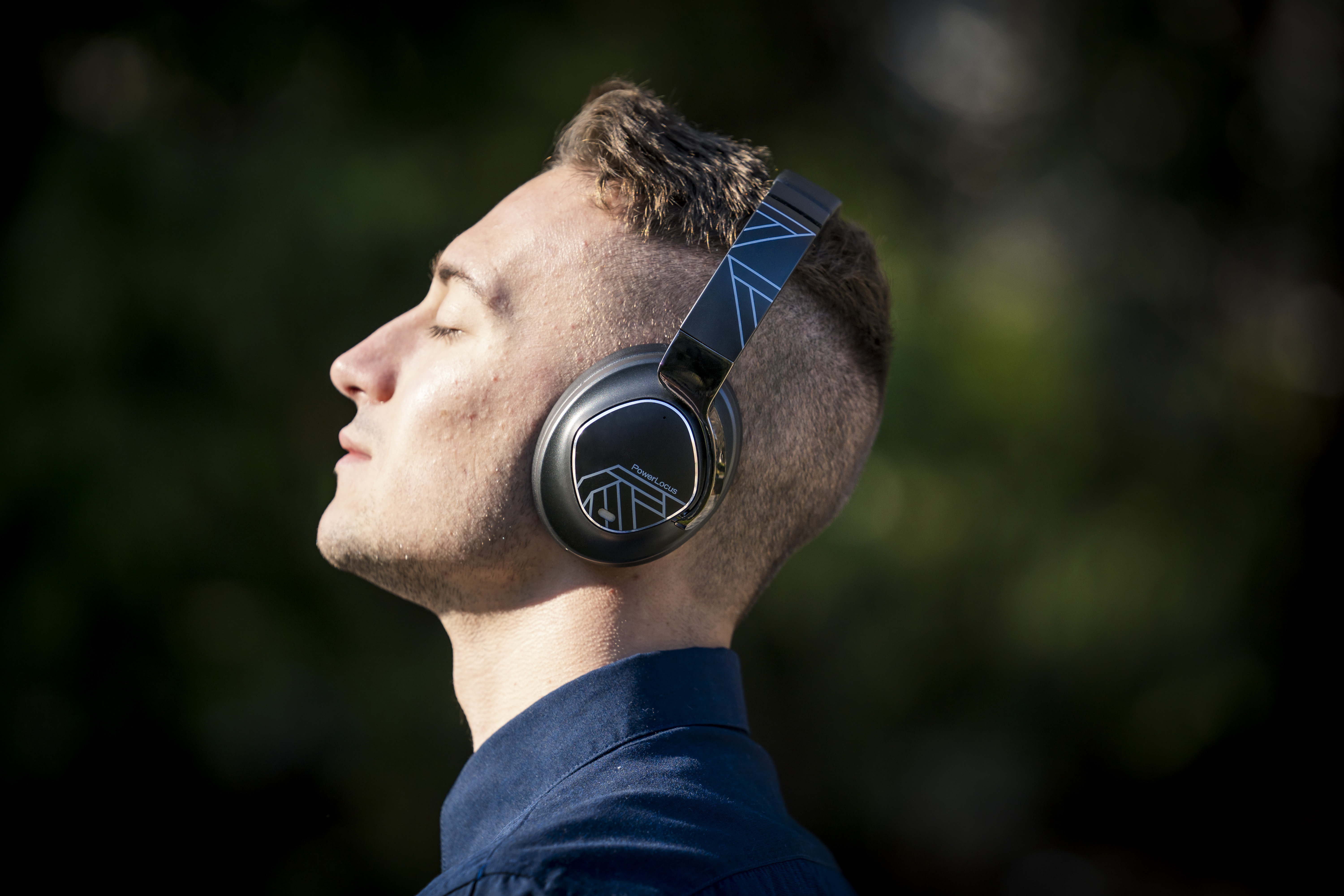 POWERLOCUS MoonFLY, Over-ear Kopfhörer Bluetooth Non-ANC Schwarz/Grau