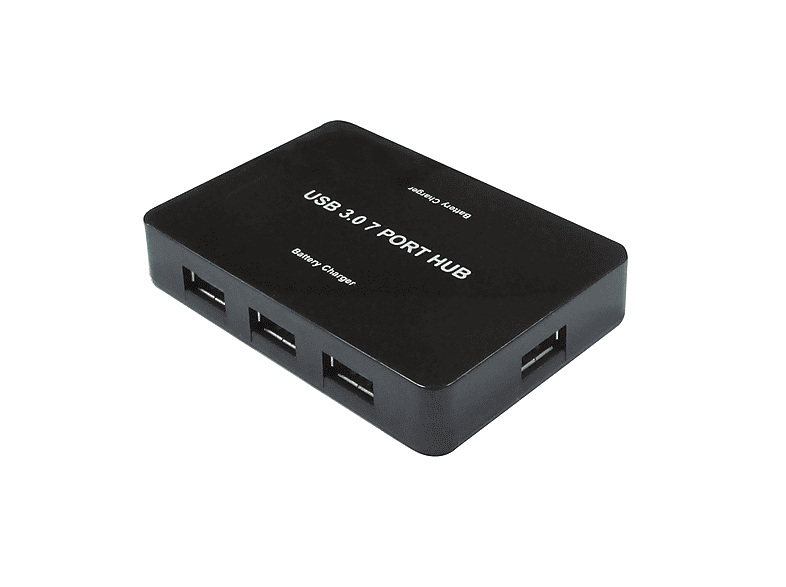 VALUE USB 3.2 Gen 1 Desktop Hub 7 Ports, mit Netzteil, USB Hub, schwarz