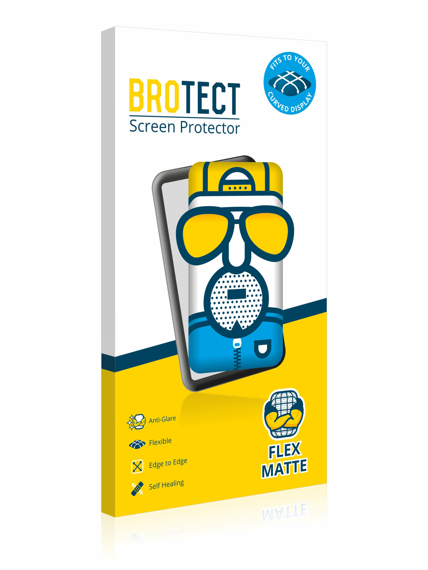 BROTECT 2x Flex matt 3D Curved Rinsmola Full-Cover Schutzfolie(für P22)