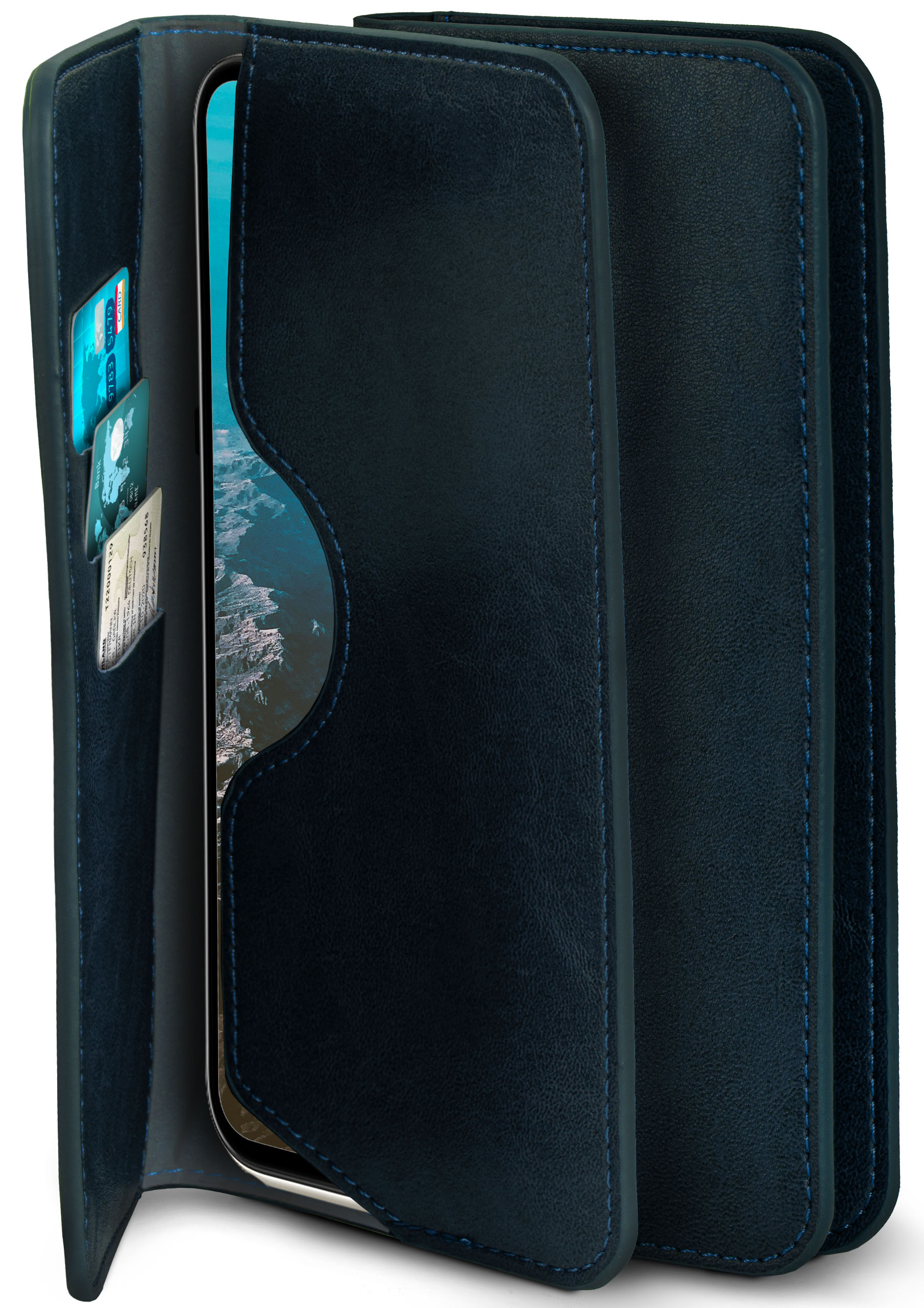 MOEX Purse Case, Flip Cover, 7 iPhone Apple, 8, / Dunkelblau iPhone