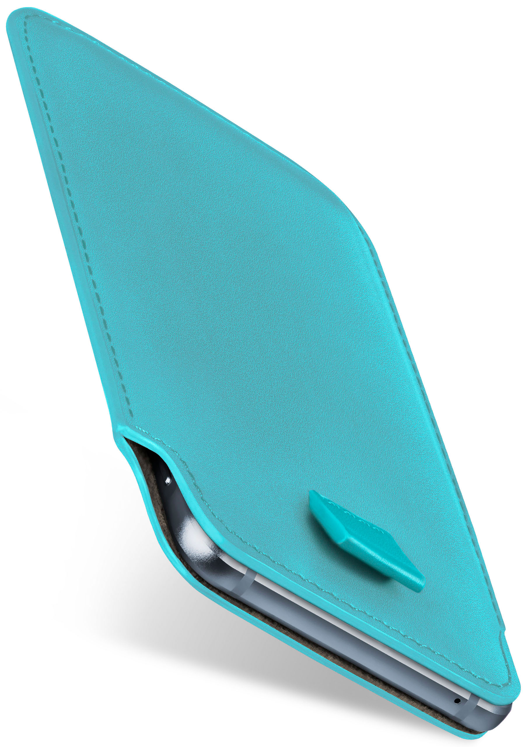 Full P8, Slide Case, Aqua-Cyan MOEX Cover, Huawei,