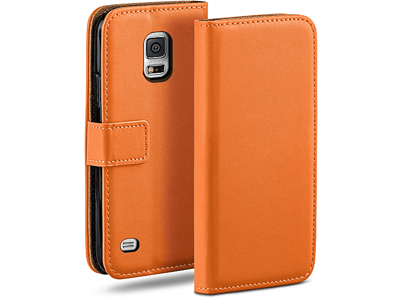 Canyon-Orange S5 Galaxy Book Samsung, Bookcover, Mini, Case, MOEX