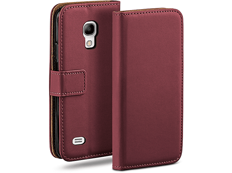 MOEX Book Samsung, S4, Maroon-Red Bookcover, Case, Galaxy