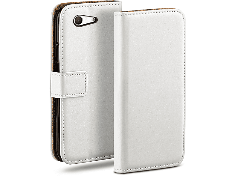 MOEX Book Case, Bookcover, Sony, Xperia Pearl-White Z3 Compact