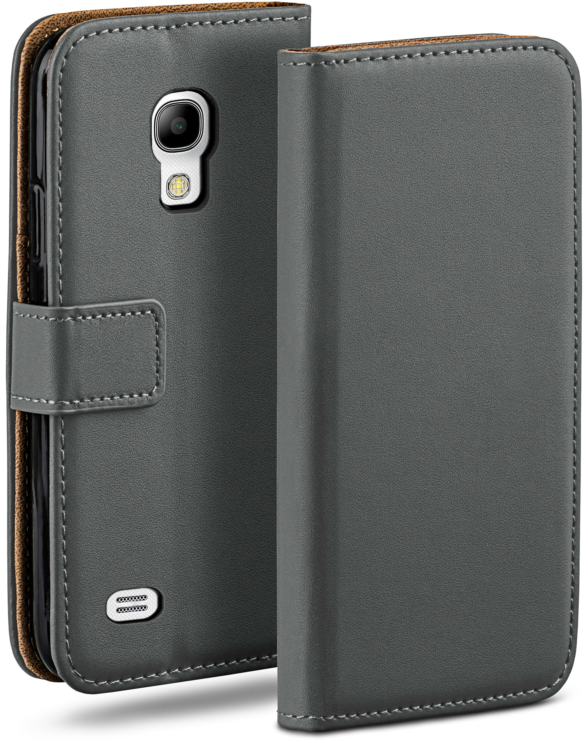 S4, Case, Book Samsung, MOEX Bookcover, Anthracite-Gray Galaxy