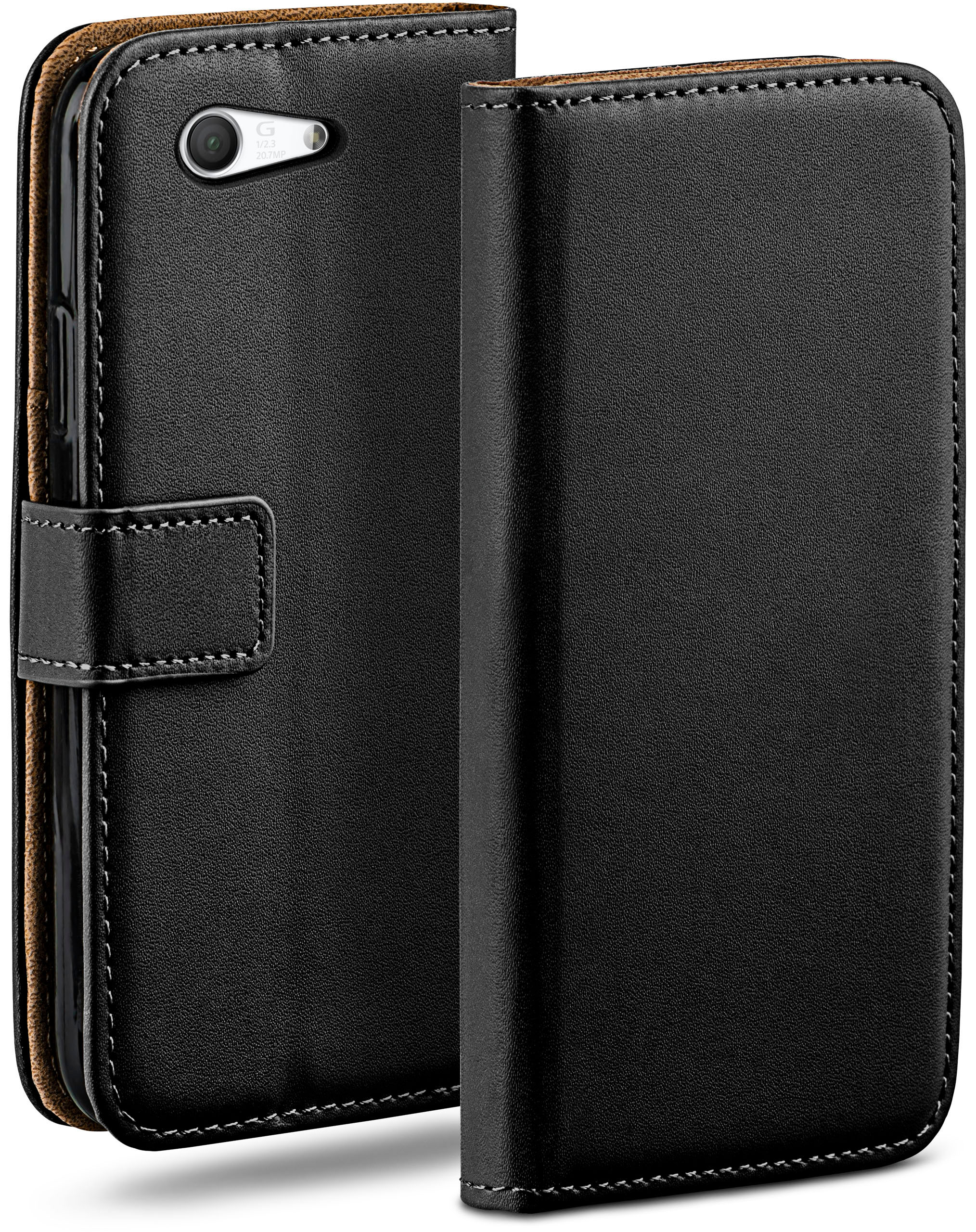 MOEX Book Bookcover, Compact, Case, Z3 Deep-Black Xperia Sony