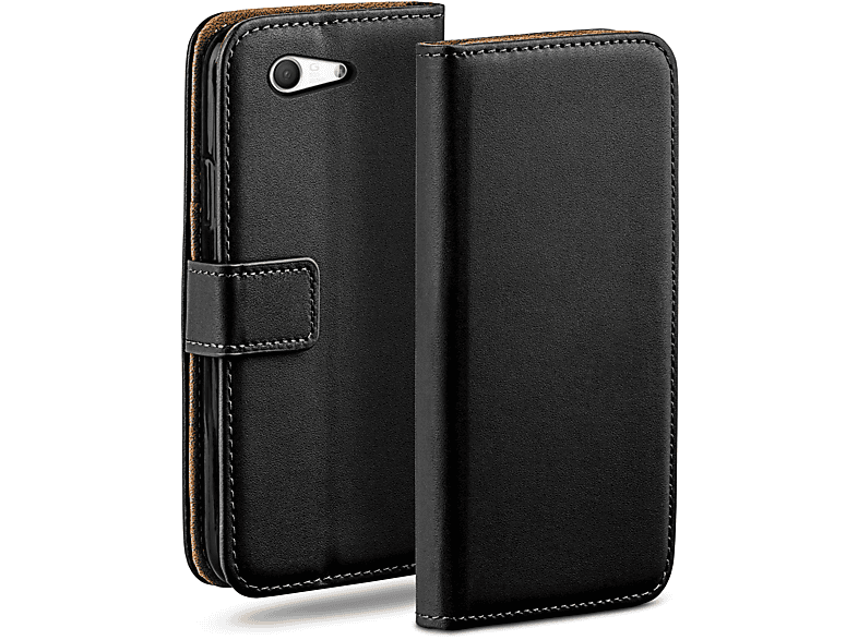 MOEX Book Case, Bookcover, Sony, Xperia Z3 Compact, Deep-Black
