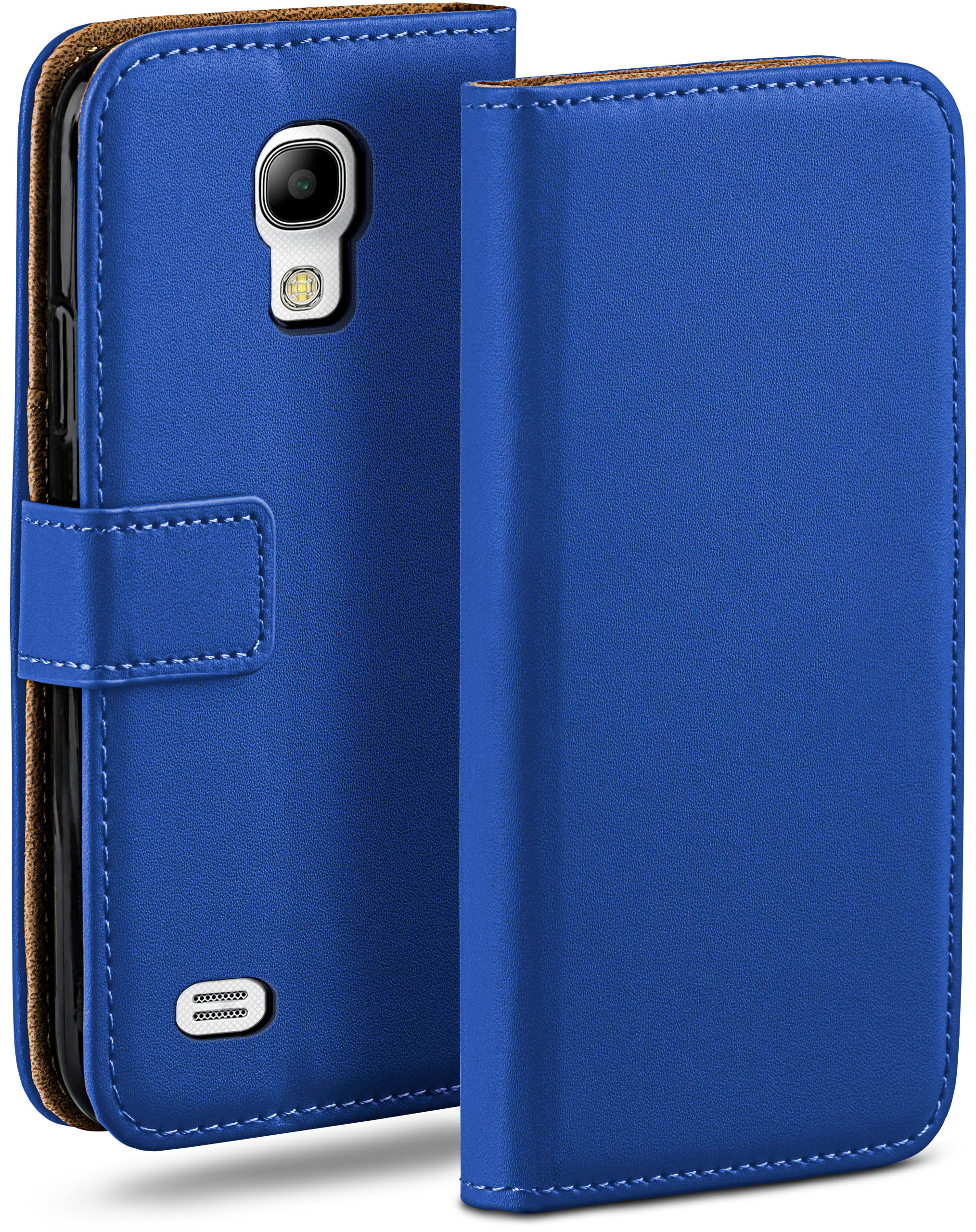 MOEX Book Case, Bookcover, Samsung, Galaxy S4 Royal-Blue Mini