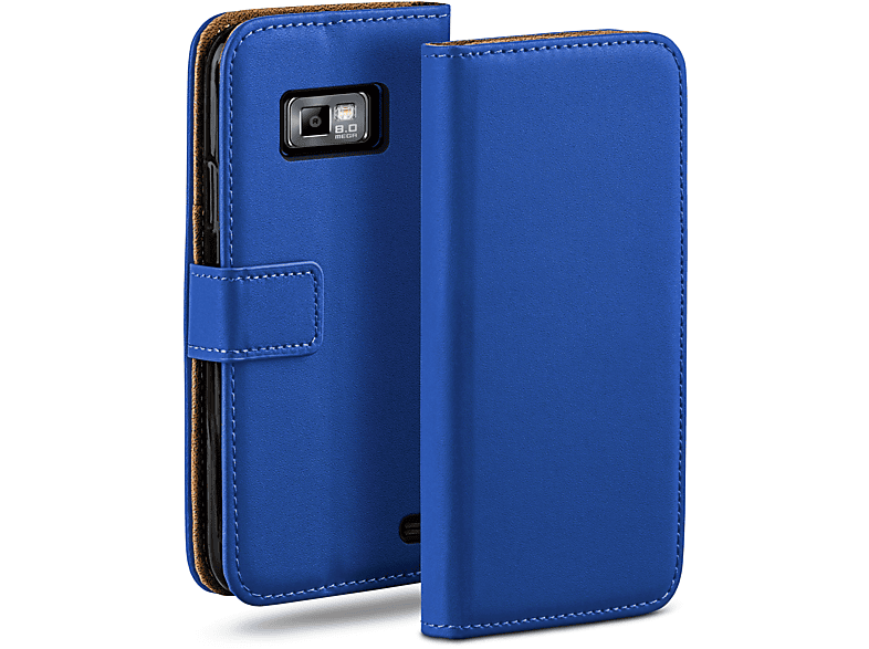 MOEX Book Case, Bookcover, Samsung, Galaxy S2 / S2 Plus, Royal-Blue