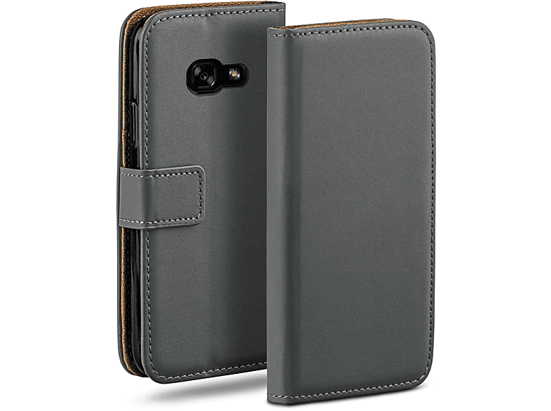 A5 (2017), Anthracite-Gray Case, Samsung, Galaxy Book MOEX Bookcover,