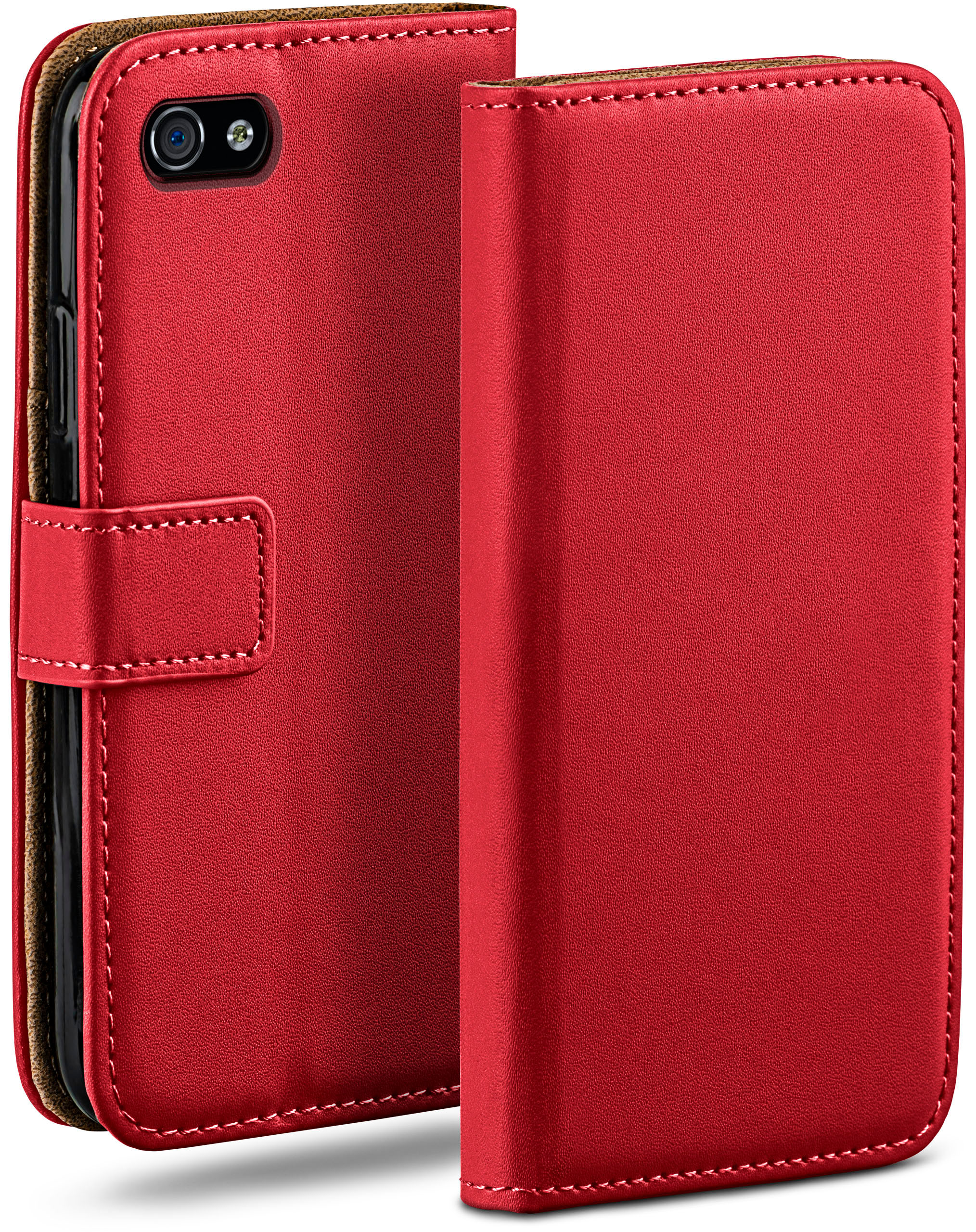Bookcover, iPhone Apple, Case, 4s MOEX iPhone 4, Book Blazing-Red /