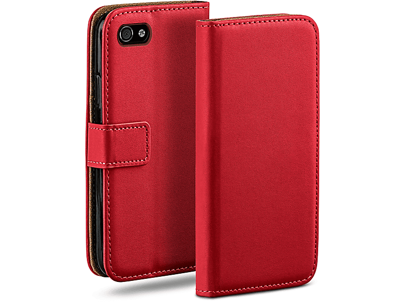 4s MOEX Case, Blazing-Red / iPhone Bookcover, iPhone Book Apple, 4,