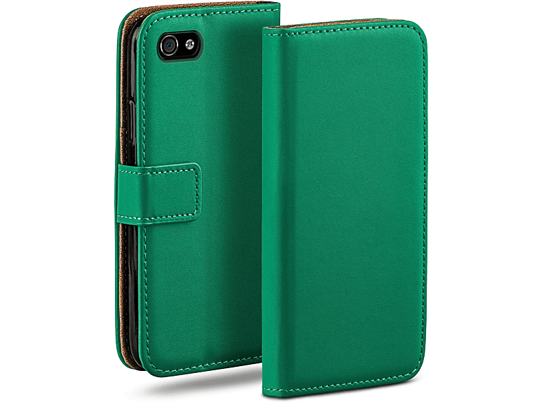 iPhone Book 4, / 4s MOEX Apple, Emerald-Green Case, Bookcover, iPhone