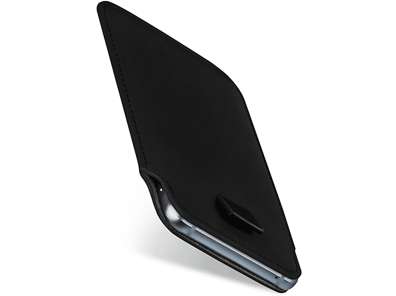 Moex Slide Case Für Sony Xperia 10 VI – Ultra-dünne PU-Leder-Hülle Mit 360°-Schutz Und Slide-Up-Funktion