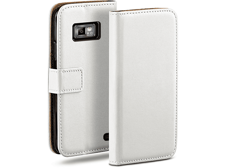 MOEX Book Case, Bookcover, Samsung, Galaxy S2 / S2 Plus, Pearl-White