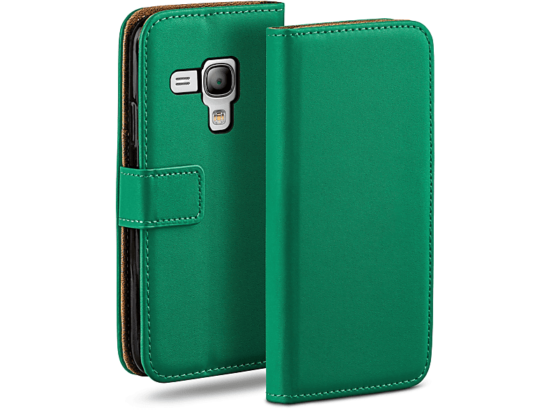 MOEX Book Case, Bookcover, Samsung, Galaxy S3 Mini, Emerald-Green | Bookcover