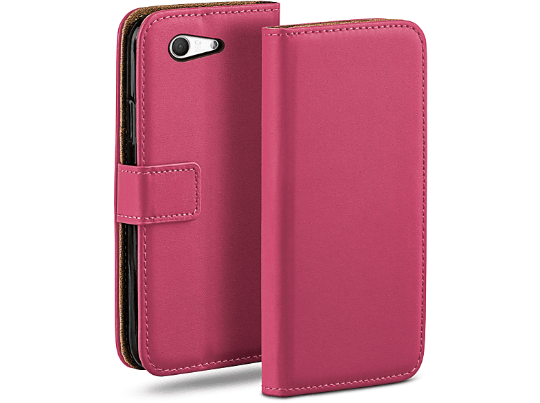 MOEX Book Case, Bookcover, Sony, Xperia Z3 Compact, Berry-Fuchsia