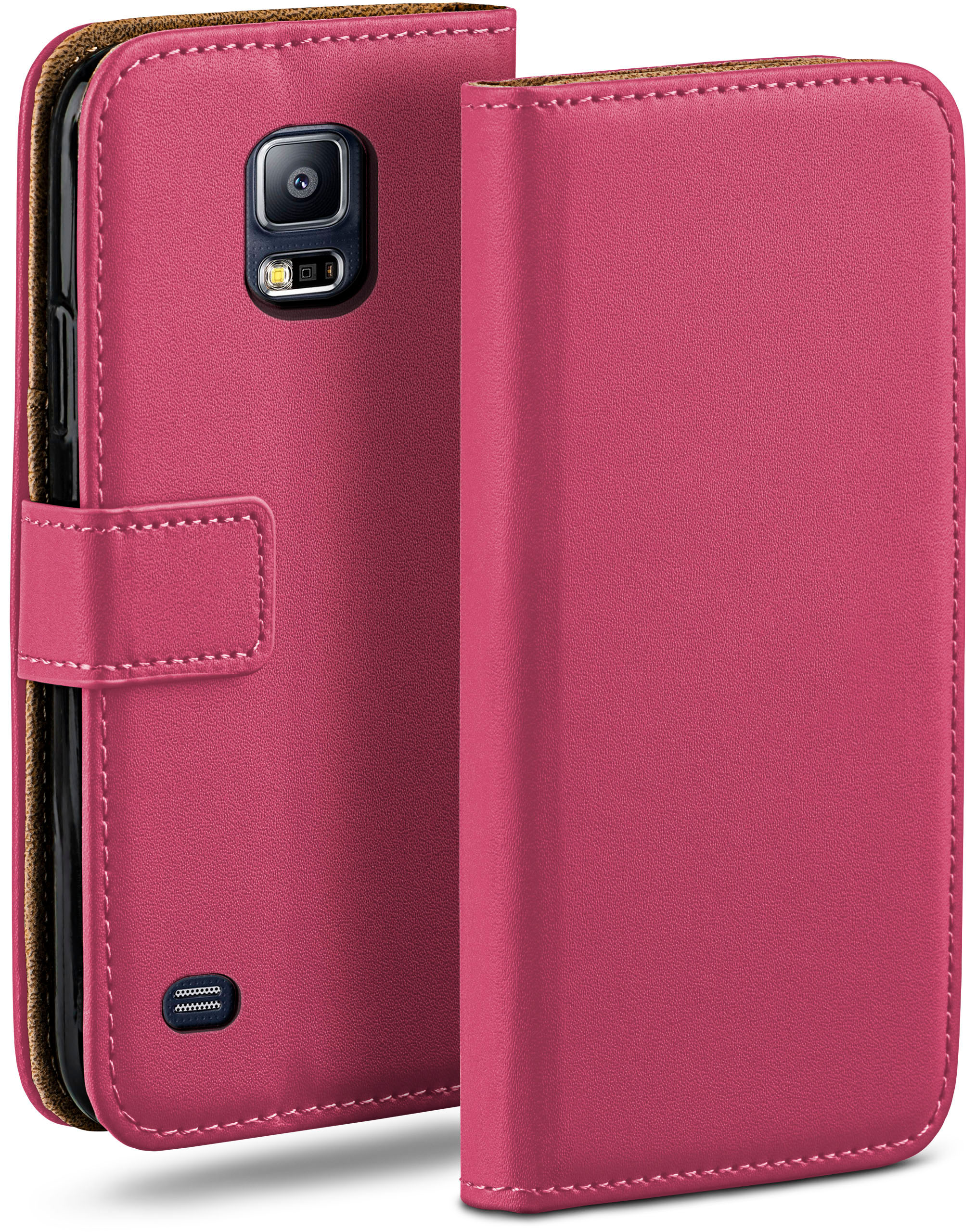Case, Samsung, Book S5 Galaxy S5 / Bookcover, MOEX Berry-Fuchsia Neo,