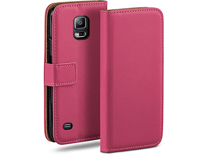 MOEX Book Case, Bookcover, Berry-Fuchsia S5 S5 Galaxy Samsung, / Neo