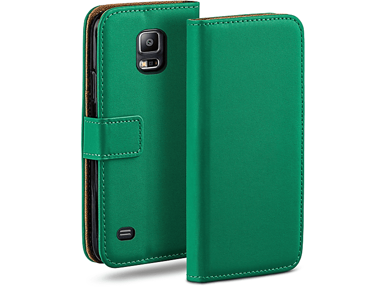 Bookcover, Case, Neo, Emerald-Green S5 S5 MOEX Book Galaxy Samsung, /