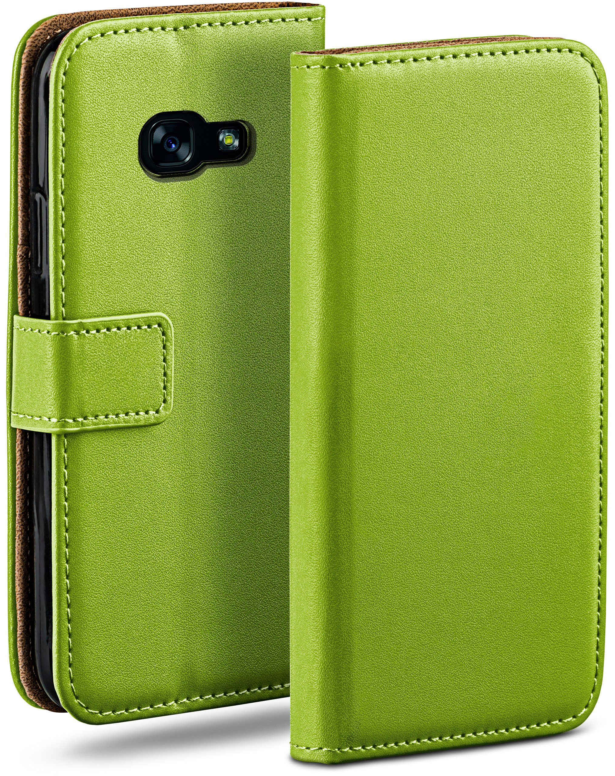 MOEX Book A5 Lime-Green Galaxy Case, (2017), Samsung, Bookcover