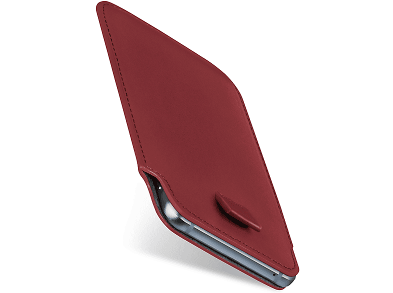 Plus, Xperia Case, Full Sony, Slide Maroon-Red Cover, MOEX XA2