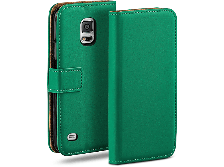MOEX Book Case, Bookcover, Samsung, Galaxy S5 Mini, Emerald-Green