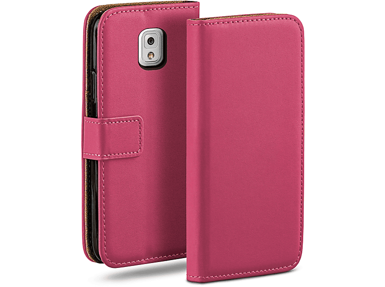 3, Book Bookcover, Case, Galaxy Berry-Fuchsia Samsung, MOEX Note