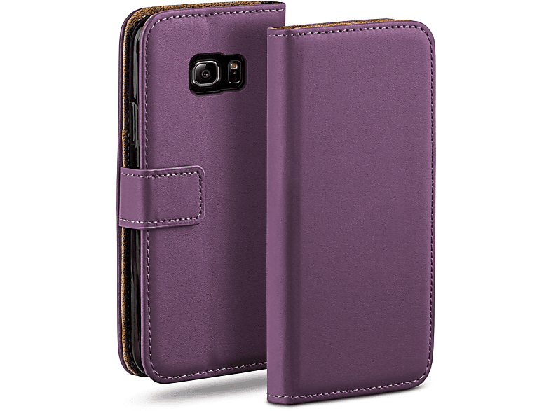 MOEX Book Case, Bookcover, Samsung, Galaxy S6 Edge, Indigo-Violet